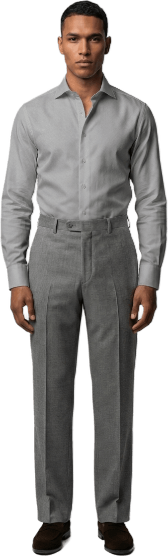Custom Shirt - Light Blue Pencil Stripe