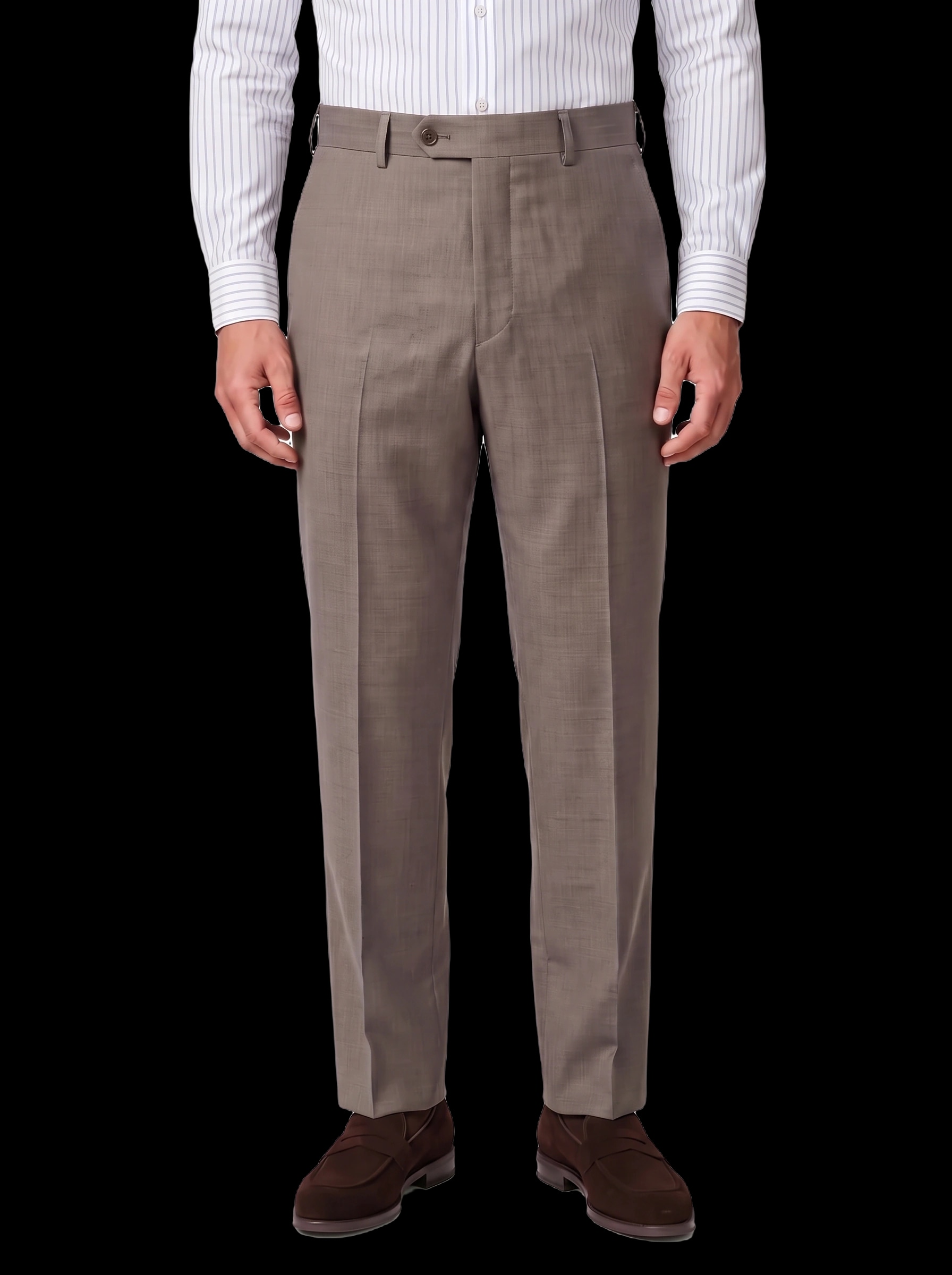 The Custom Trouser - Beige Melange