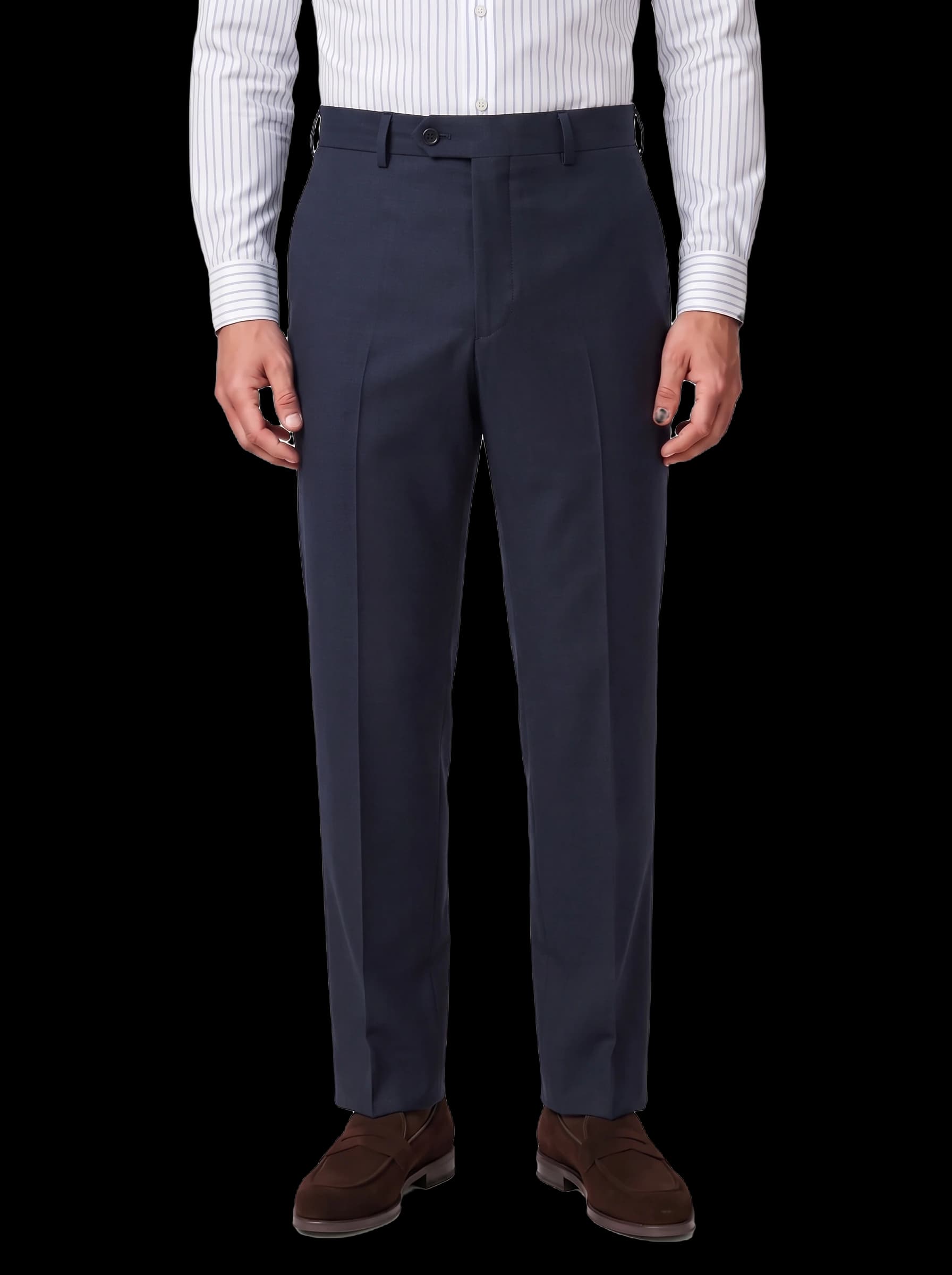The Custom Trouser - Navy Barathea
