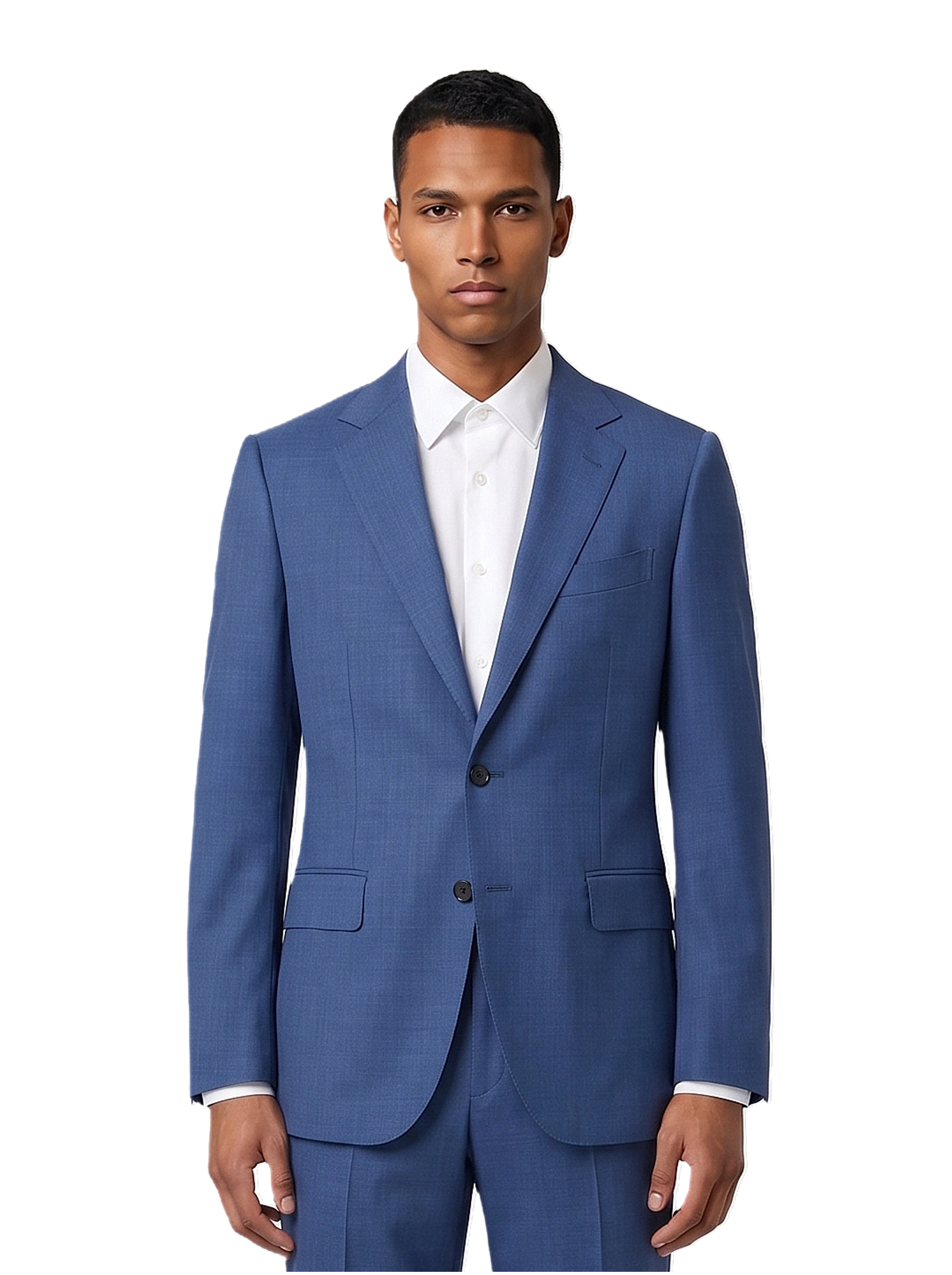 The Custom Suit - Light Blue Sharkskin - Main