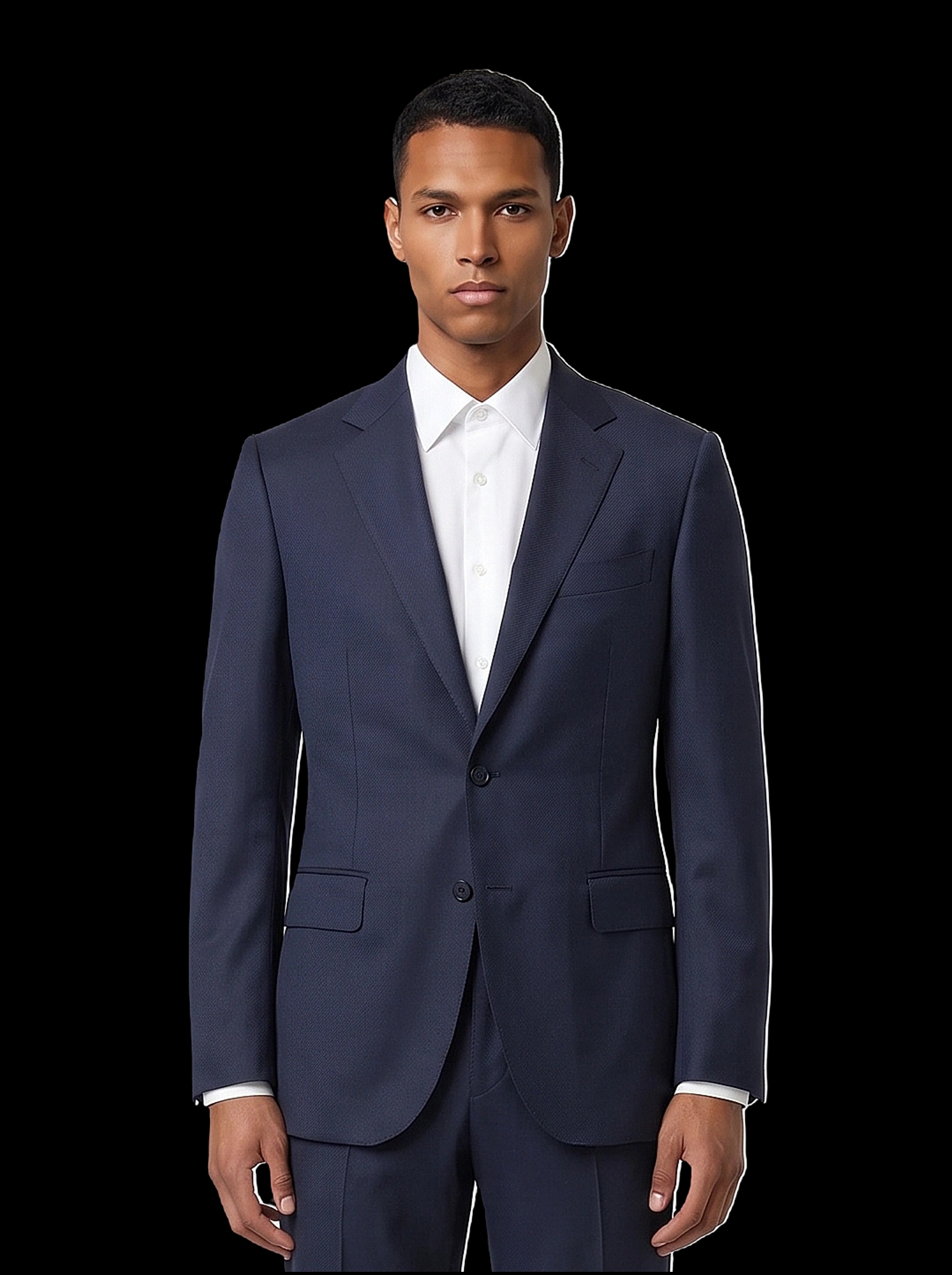 The Custom Suit - Navy Barathea - Main