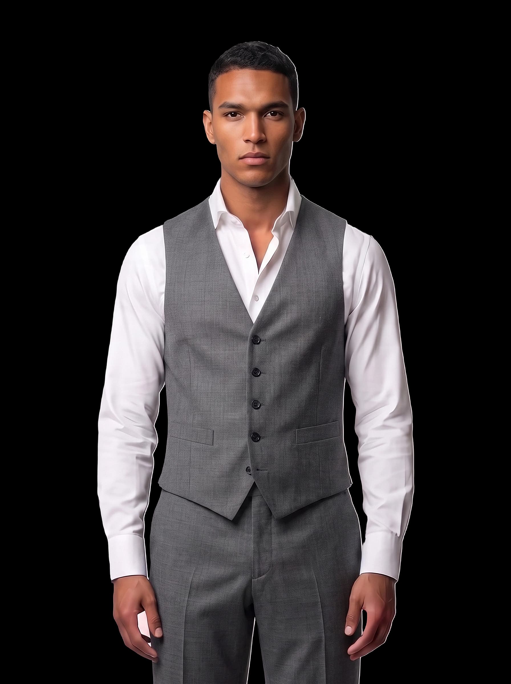 The Custom Vest - Medium Grey