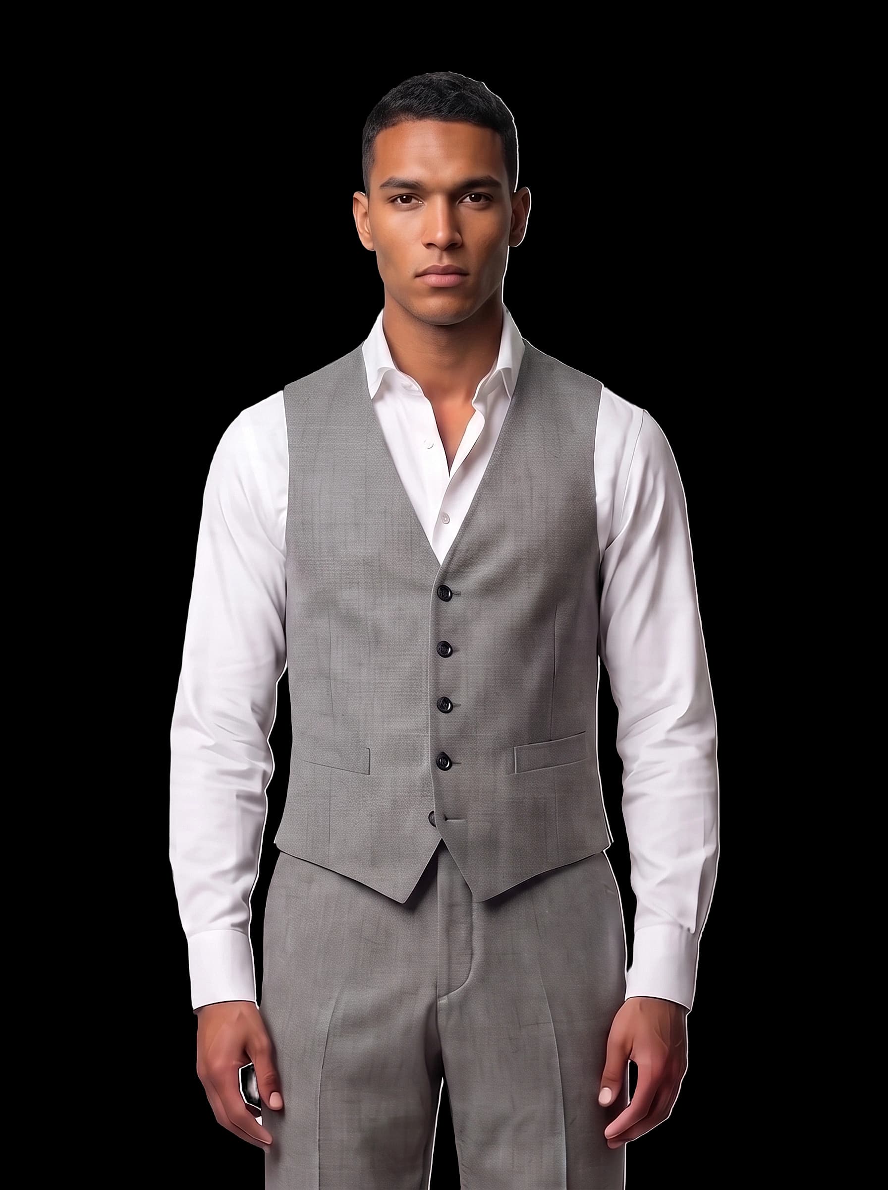 The Custom Vest - Light Grey