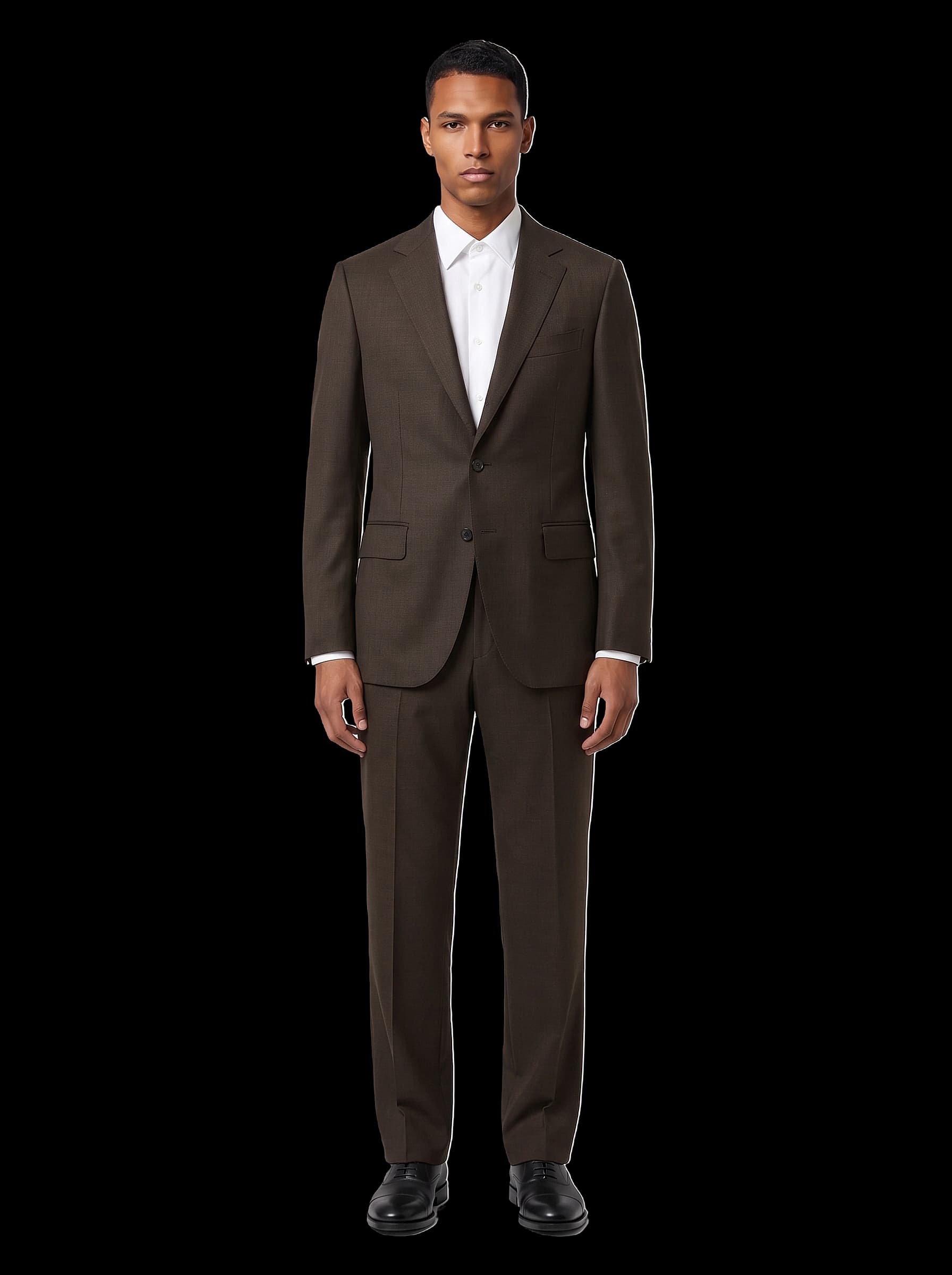 The Custom Suit - Dark Brown Melange