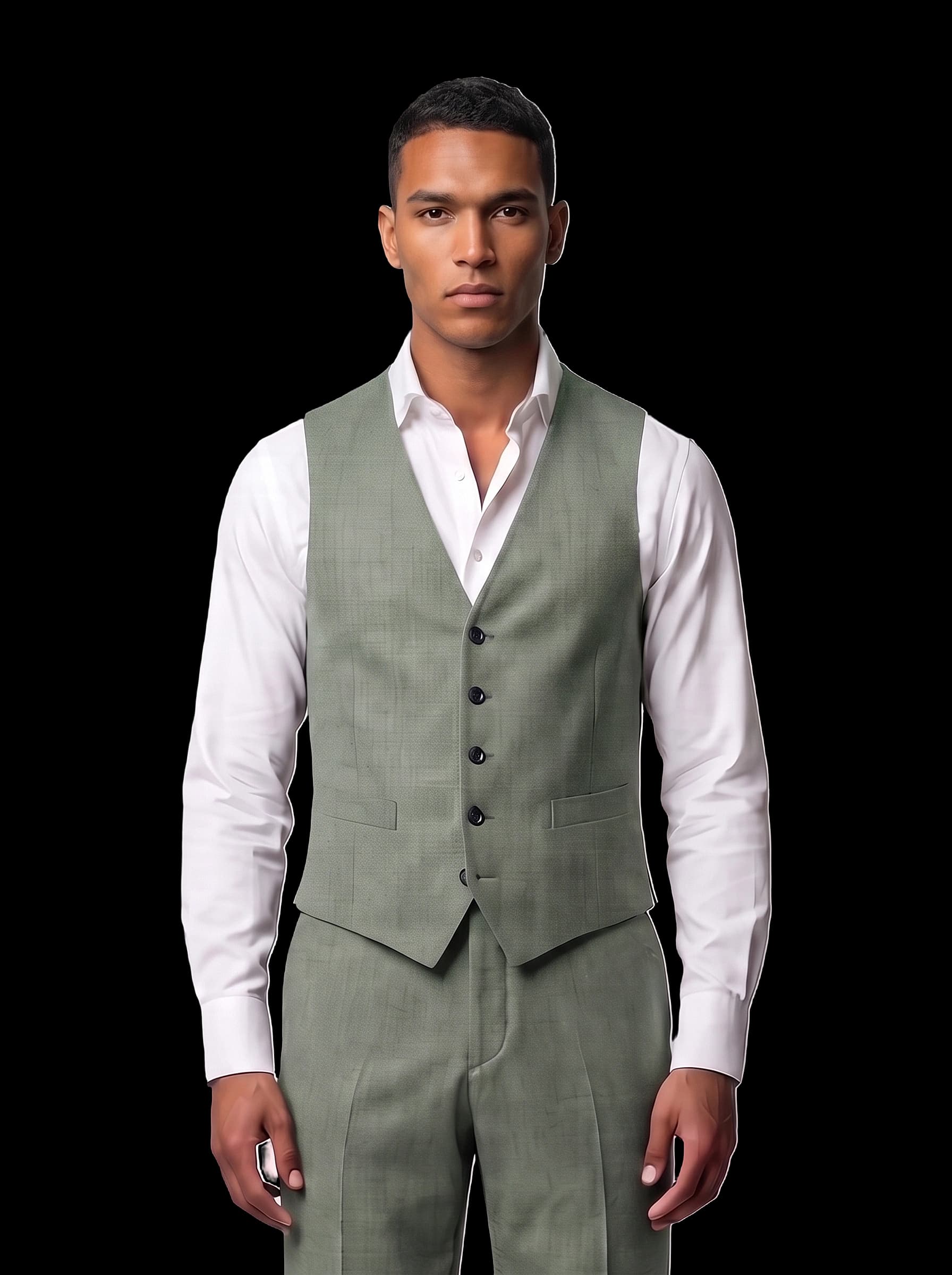 The Custom Vest - Sage Green