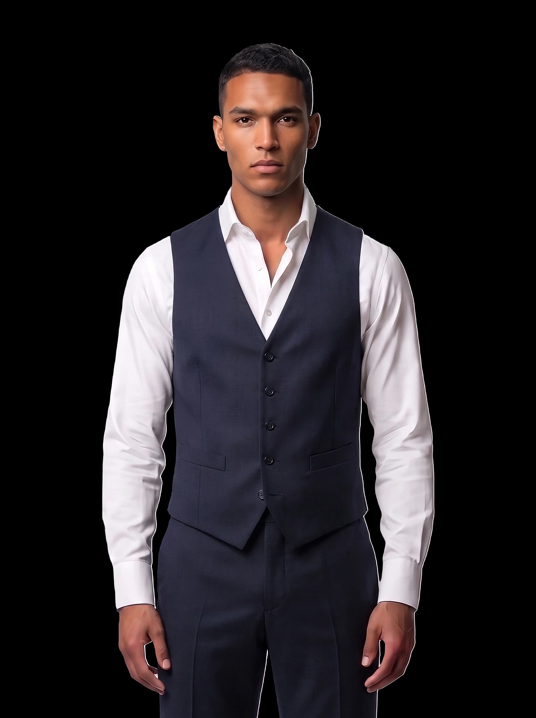 The Custom Vest - Dark Blue