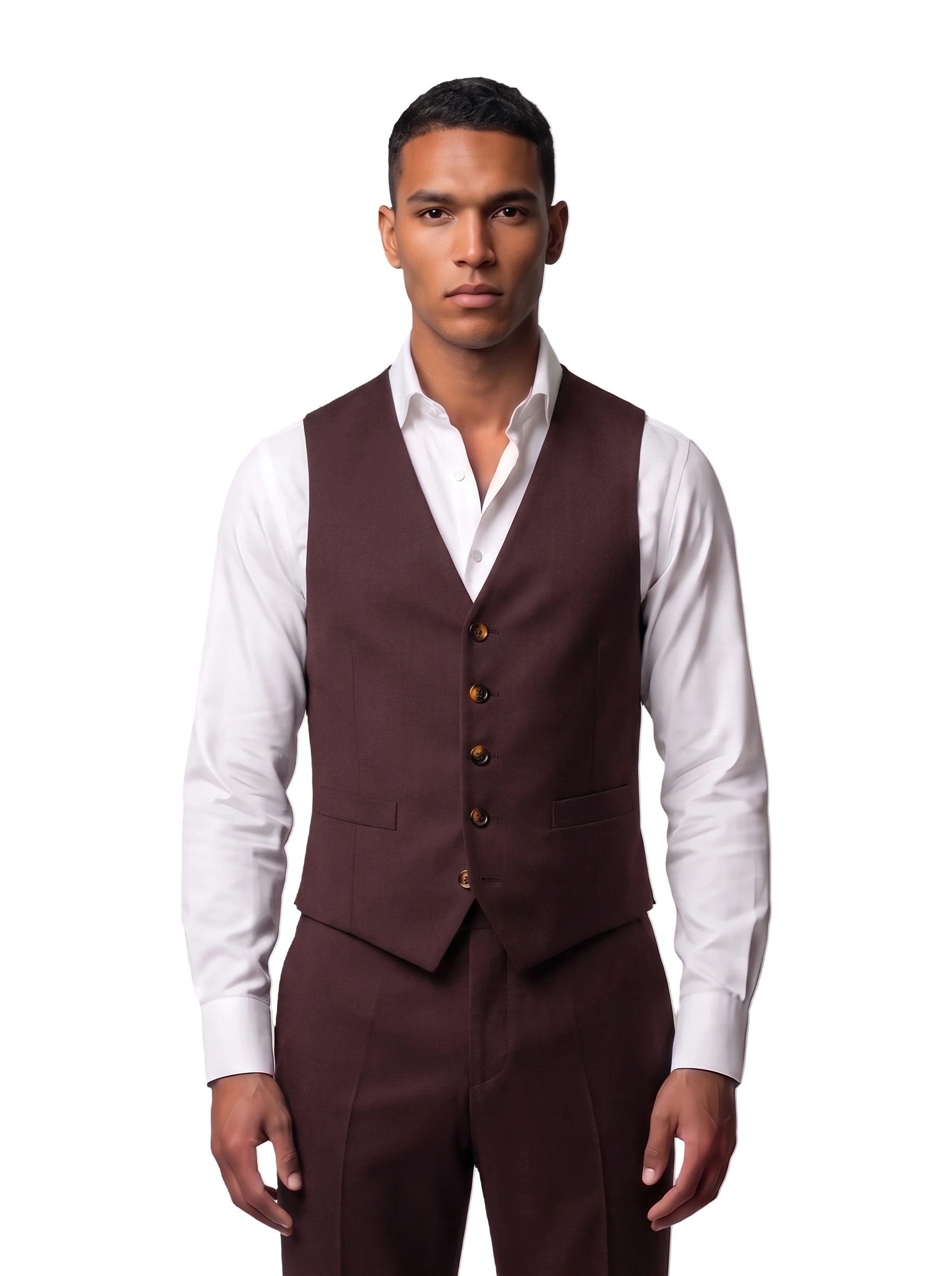 The Custom Vest - Burgundy