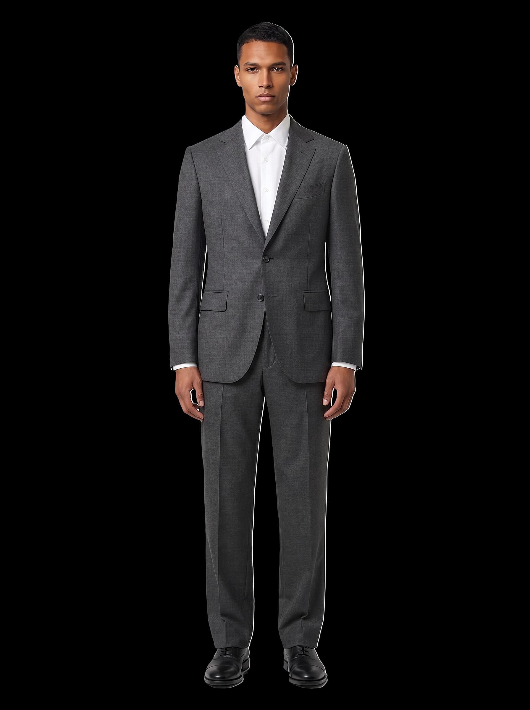The Custom Suit - Dark Grey Sharkskin