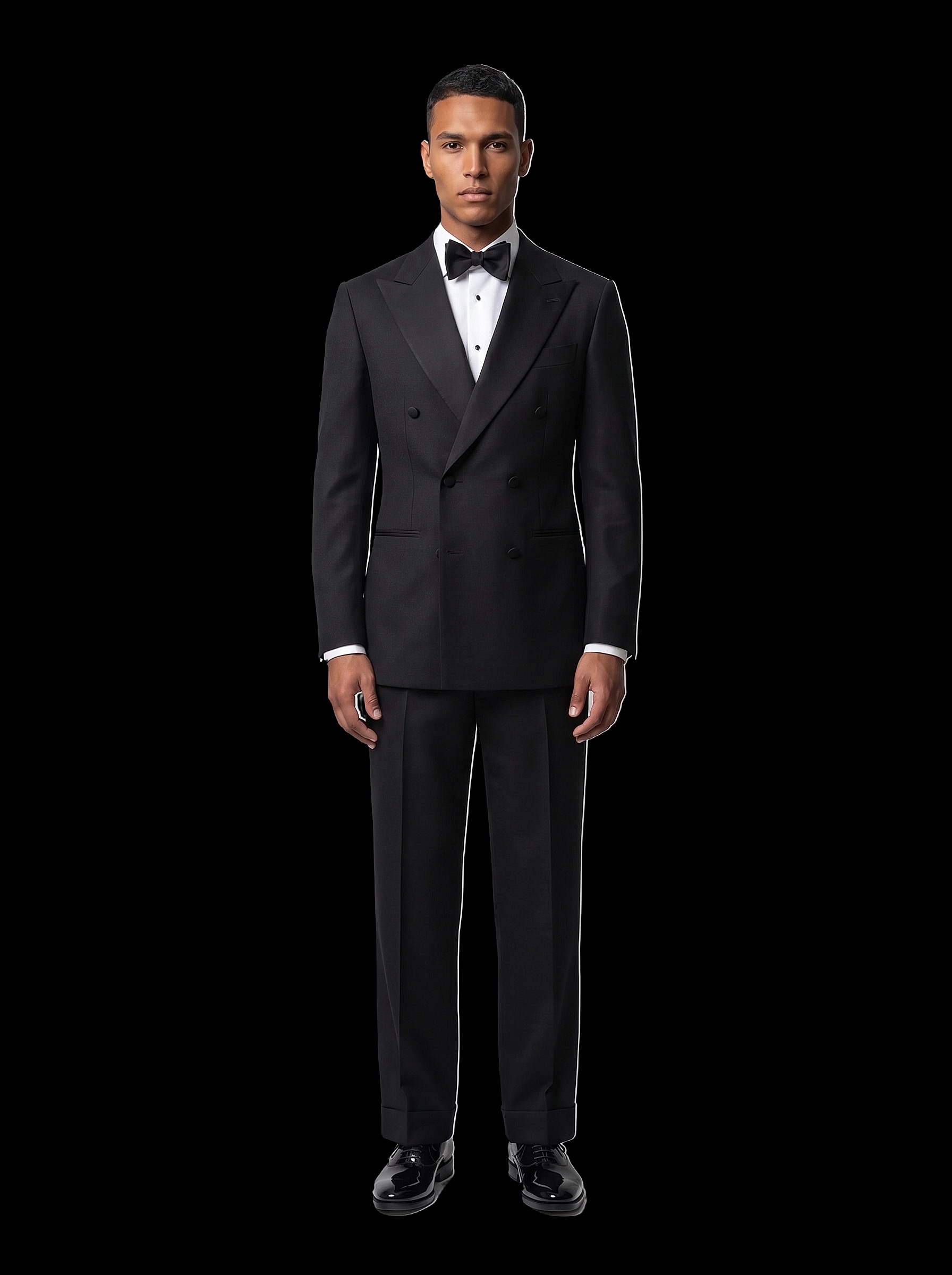 The Custom Tuxedo - Black Barathea - Main